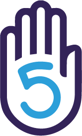 Vivup highfive hand logo