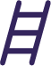 Purple ladder graphic on a white background