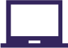 Purple laptop graphic on a white background