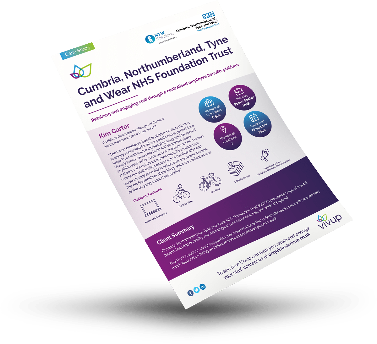 Cumbria, Northumberland, Tyne and Wear NHS Foundation Trust employee benefits case study