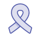 Light blue cancer ribbon icon